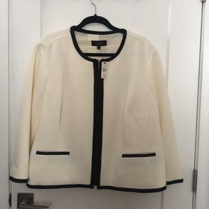 Talbots New never-worn-3/4 sleeve blazer-Off-white